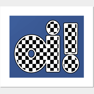 Oi Checkerboard Logo Posters and Art